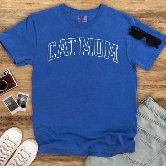 Catmom Varsity T-shirt