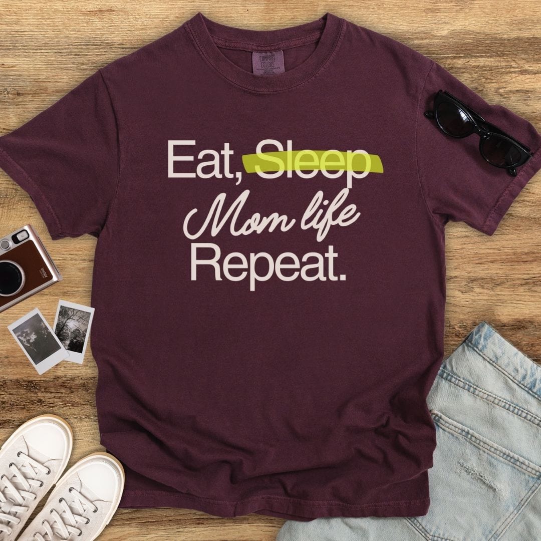 Mom Life on Repeat T-shirt